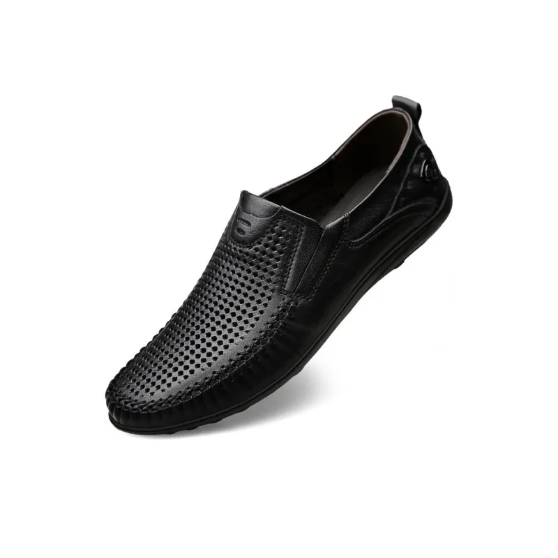 Mulinsen Men's Casual Shoes Men Low Top Black/Dark Brown/Red Brown-7