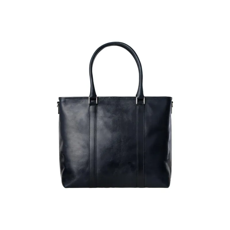 SAMSONITE Cow Leather Tote Bag Shopping Bag Shoulder Bag Crossbody Bag Handbag Unisex Marine Blue-2