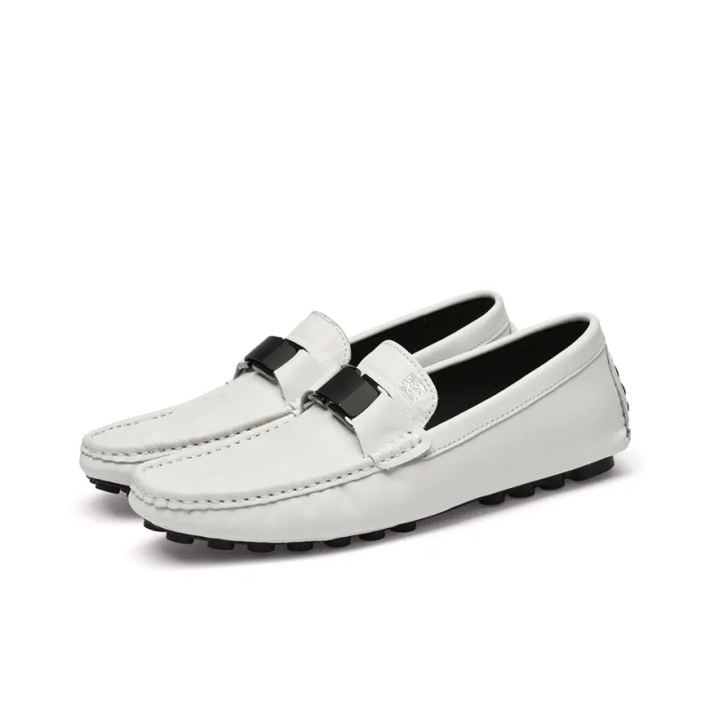 Mulinsen Gommino Loafers Men Black/Blue/White/Gray-18