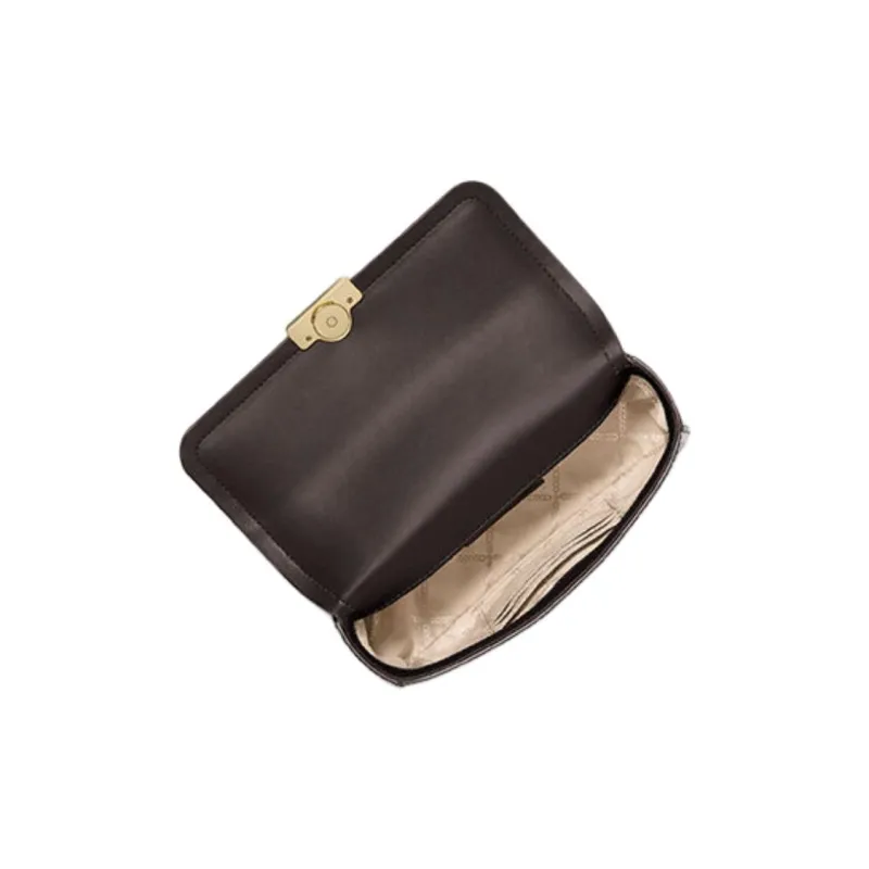 MICHAEL KORS Leather Shoulder Bag Crossbody Bag Small Size Women's Chocolate-1