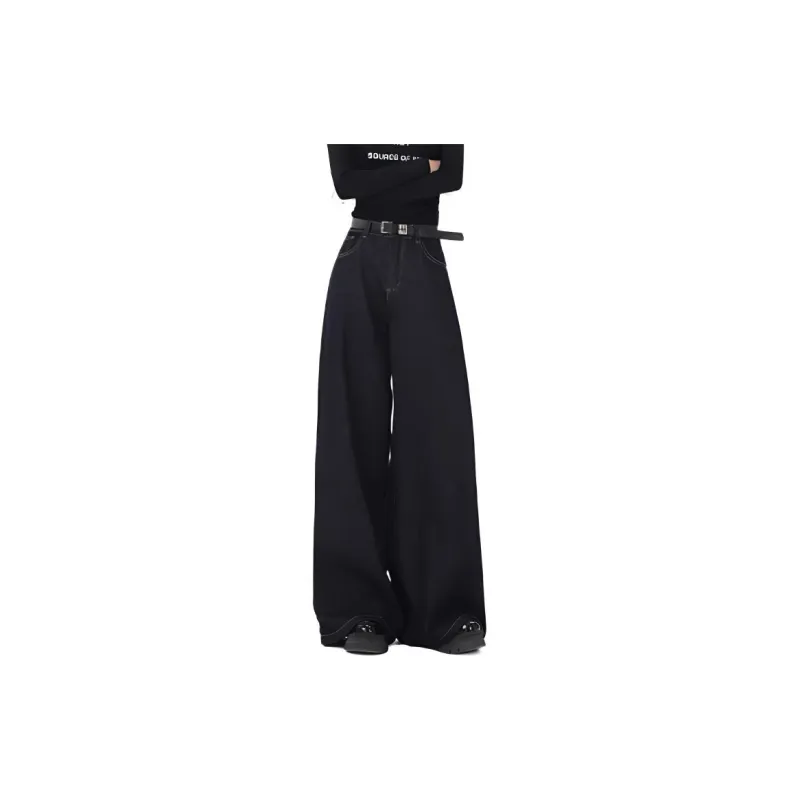 YINLEI Jeans Women's Dark Blue-1