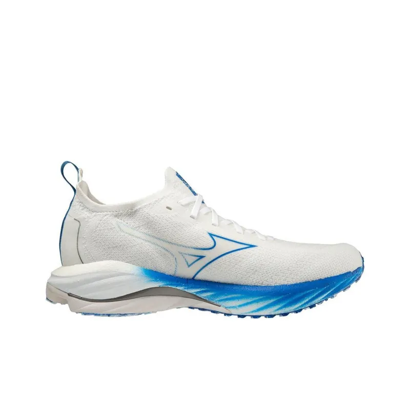 Mizuno Wave Neo Anti Slip Wear Resistant Low Top Running Shoes Men's White Blue-1