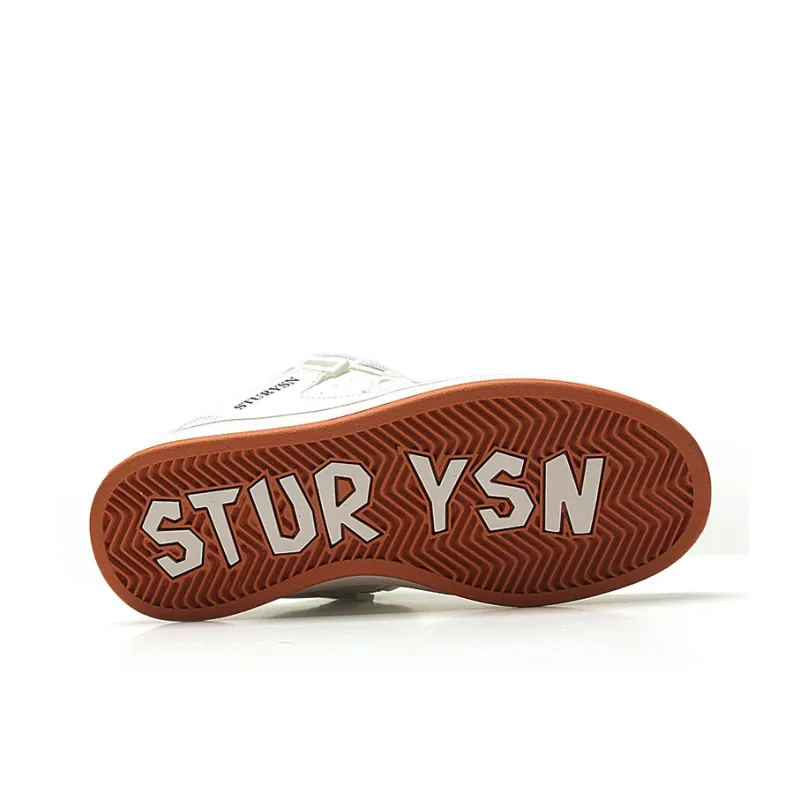 STUR YSN Low Top Skateboard Shoes Women's White Natural Rubber-7