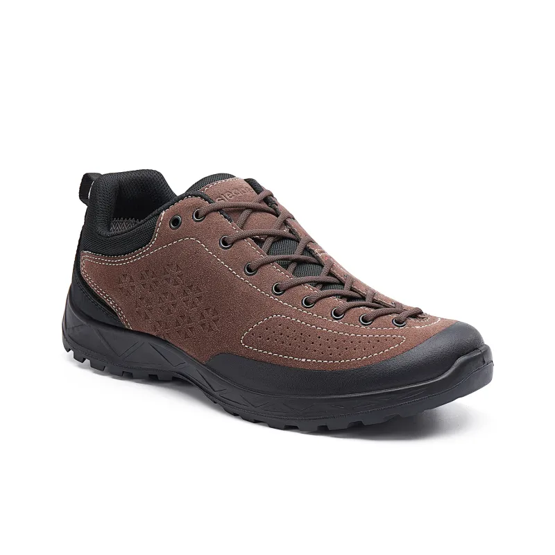 Slider Travel Series Cushioning, Slip Resistant, Lightweight Low Top Outdoor Shoes Men's Brown Black-1