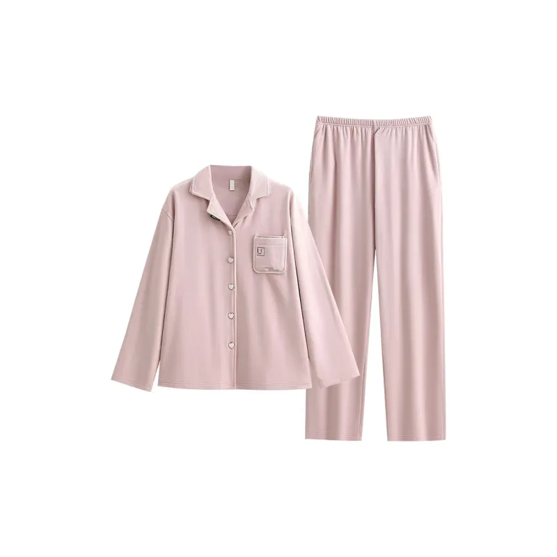 UAVAE Pajama Set Women's Light Purple-0