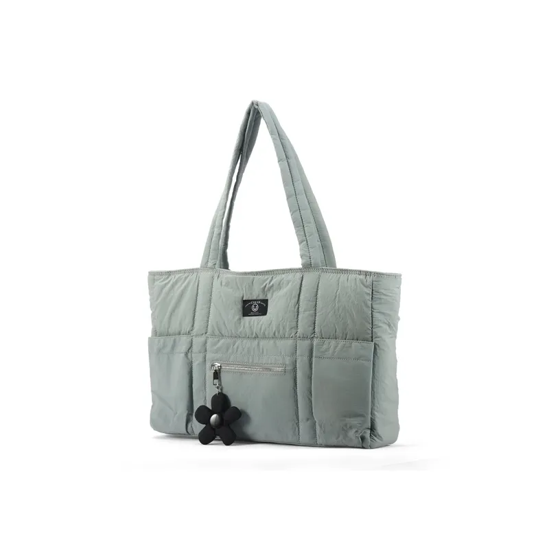 Gudair Nylon Fabric Shoulder Bag Tote Shoulder Bag Large Size Women's White/Black/Green/Dusty Blue-8