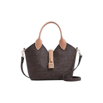 FION PVC Basket Bag Tote Bag Shopping Bag Shoulder Bag Crossbody Bag Handbag Medium Size Women's Multicolor