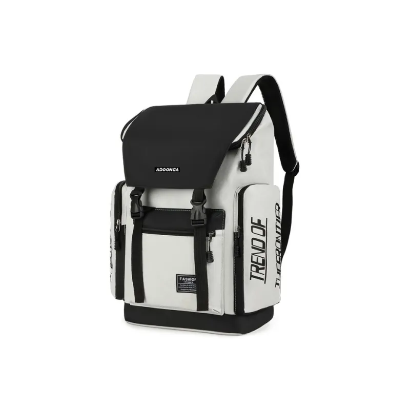 ADOONGA Canvas Backpack Regular Unisex Red/Blue-9