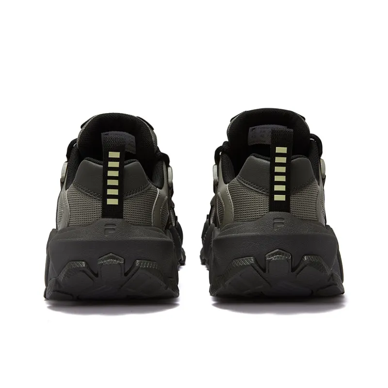 FILA FUSION EXOCET Mountains Slip-Resistant Low-Top Casual Shoes Men's Vanilla Root Grass Green Chimera Gray-2