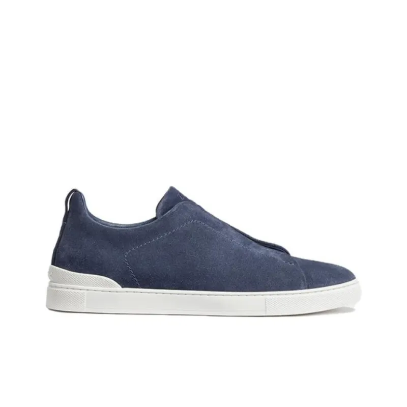 Zegna Slip-on Suede Sneakers-1