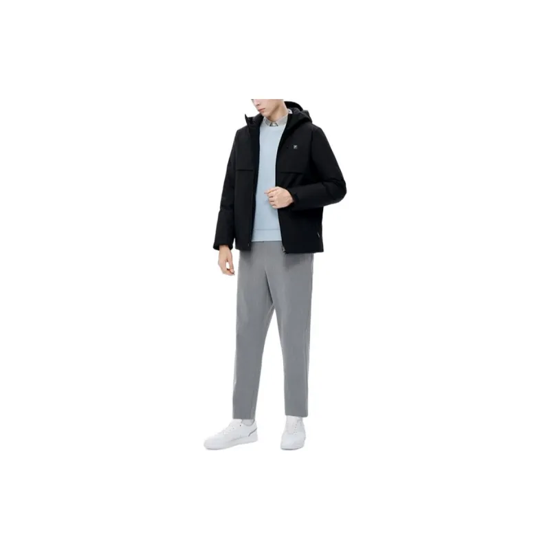 FILA Down Jackets Men Jet Black-4