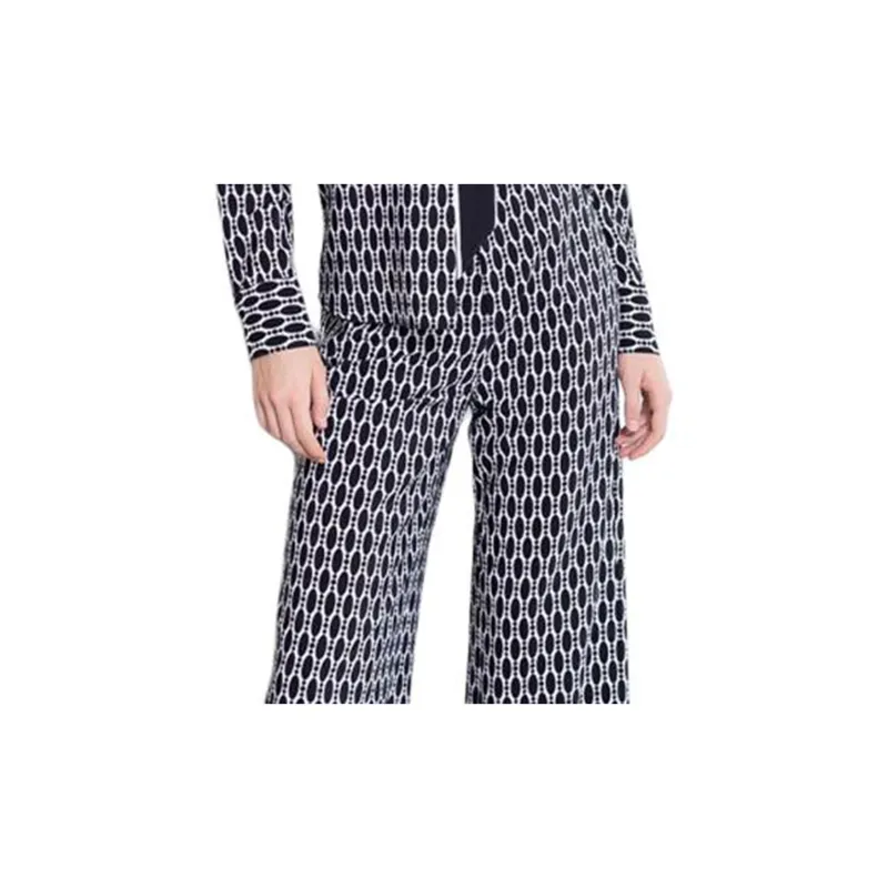 BESIONIA SS23 Casual Pants Women's Black White-3