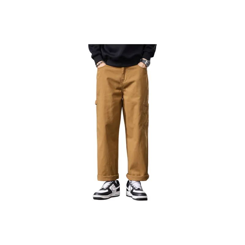 Tonlion Jeans Unisex Brown Yellow-1
