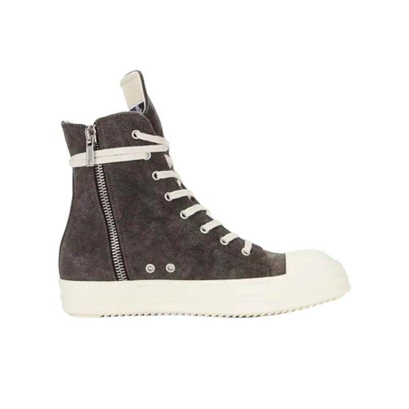 Rick Owens DRKSHDW High Top Skateboard Shoes Men's Gray Black-1
