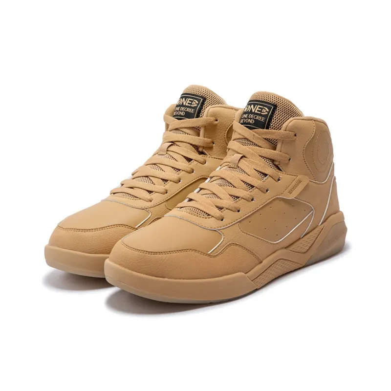 361° Winter Syndrome Anti-Slip And Wear-Resistant Warm High-Top Casual Shoes Men's Brown-2