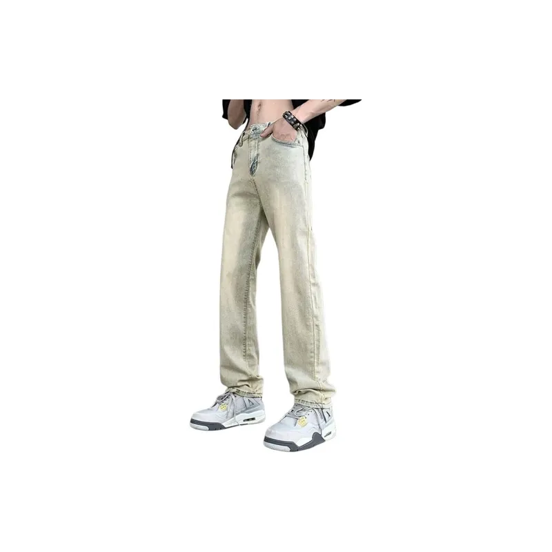 MGXEK Jeans Unisex Yellow Mud-1