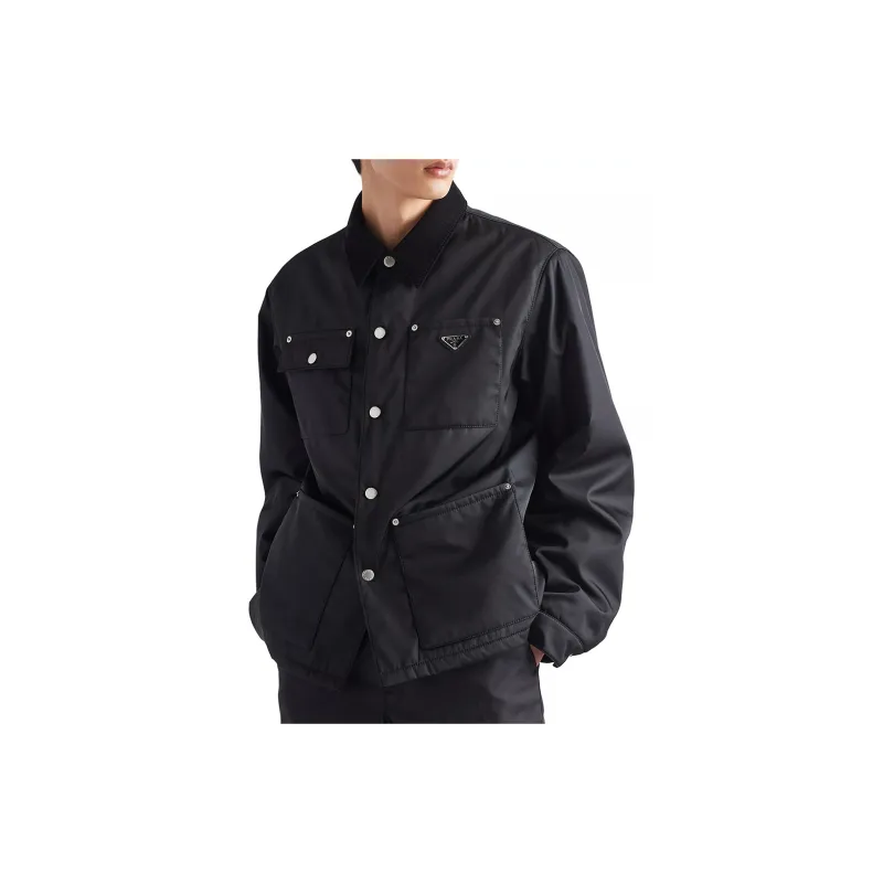 PRADA Puffer Jacket Men's Black-4