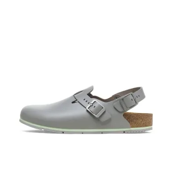 Birkenstock Rubber Sole Abrasion Resistant Wrap toe Slippers Unisex Gray