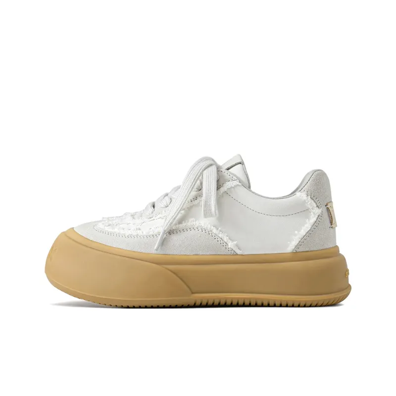 SOAP OPERA Dexun Series Skateboard Shoes Unisex Low Top Yellow/White-1