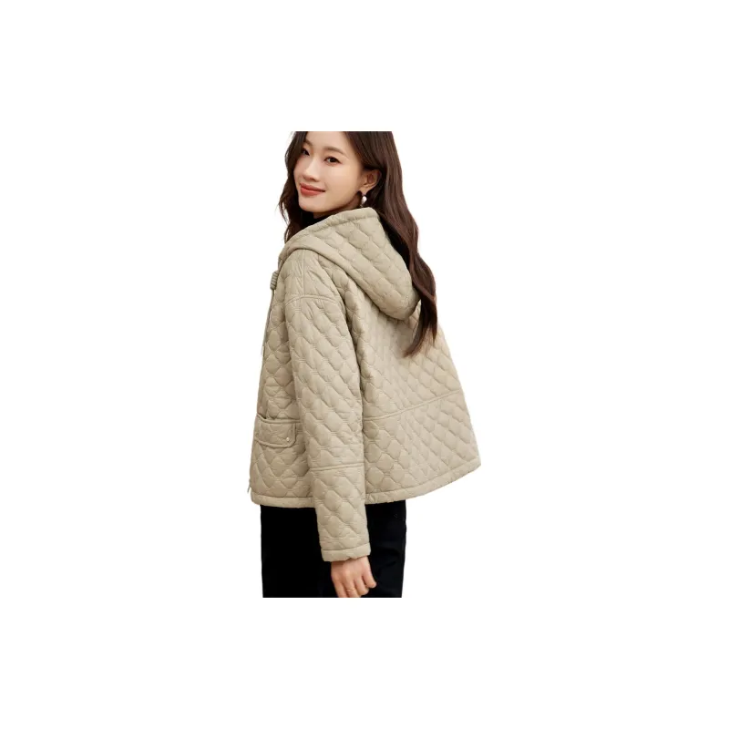 Mo Han Yi Mei Puffer Jacket Women's Green Khaki-1