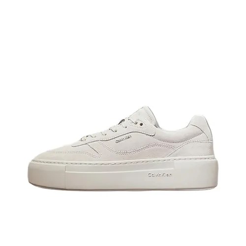 CALVIN KLEIN Low-Top Skateboard Shoes Women's Beige