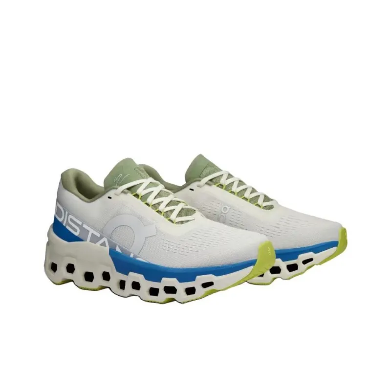 On Running CloudmOnster 2 Distance White Lapis Women's-2