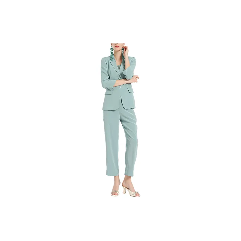 BESIONIA SS24 Suit Trouser Women's Light Blue-1