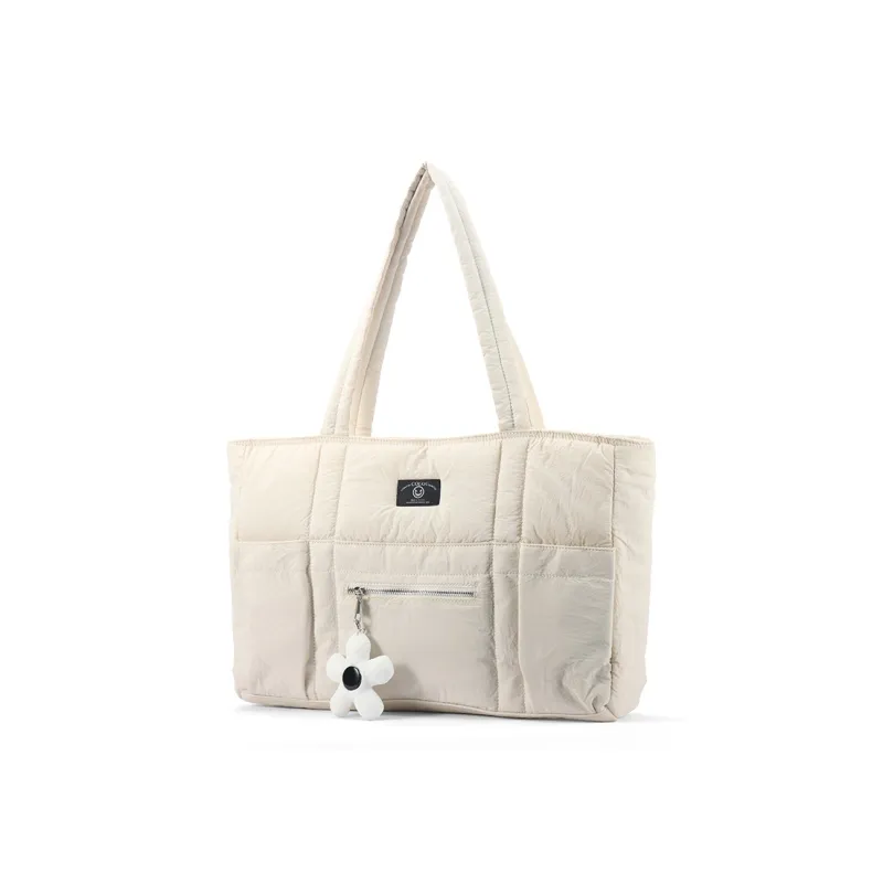 Gudair Nylon Fabric Shoulder Bag Tote Shoulder Bag Large Size Women's White/Black/Green/Dusty Blue-0