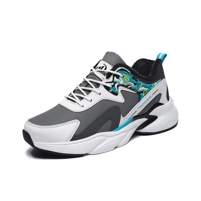 PALATIAL Cushioned Slip Resistant Abrasion Resistant Low Top Chunky Sneakers Men's-49