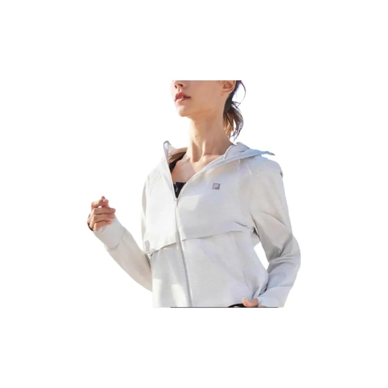 FILA Breathable Sun Protection Clothing Women's Jade White-3