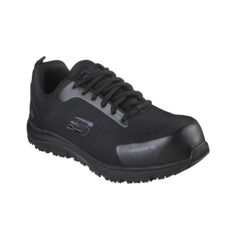 Skechers Work Anti Slip Wear Resistant Low Top Running Shoes Men's Black-2