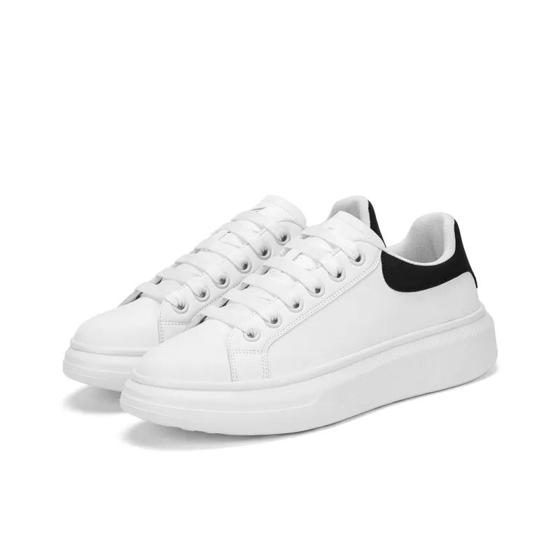 RED DRAGONFLY Small White Shoes Lightweight And Breathable Low Top Casual Shoes Men's White Black-10