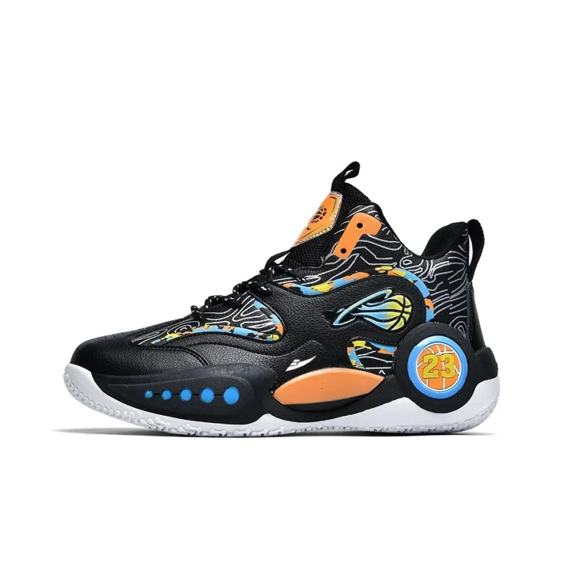 Kuding Cushioning Wear-Resistant Mid-Top Basketball Shoes Men's-0