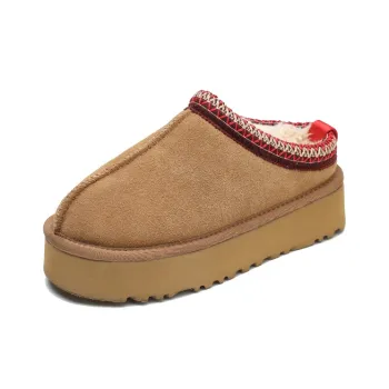 Pretty Tiffin Wrap toe Slippers Women's Chestnut