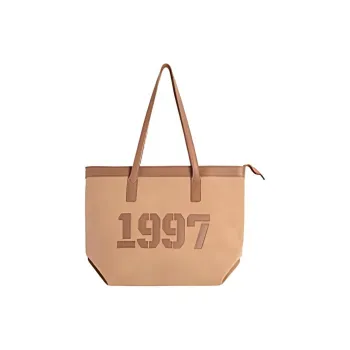 RKM Woolen Tote Shoulder Bag Regular Unisex Pink/Brown/Khaki
