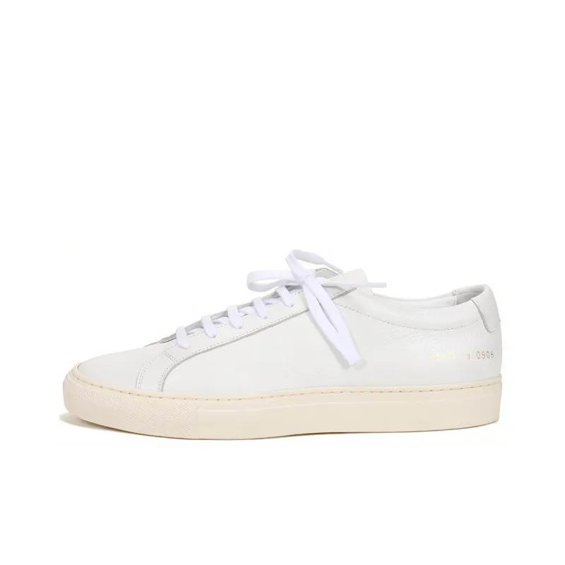 COMMON PROJECTS Low Top Skateboard Shoes Men's White-0