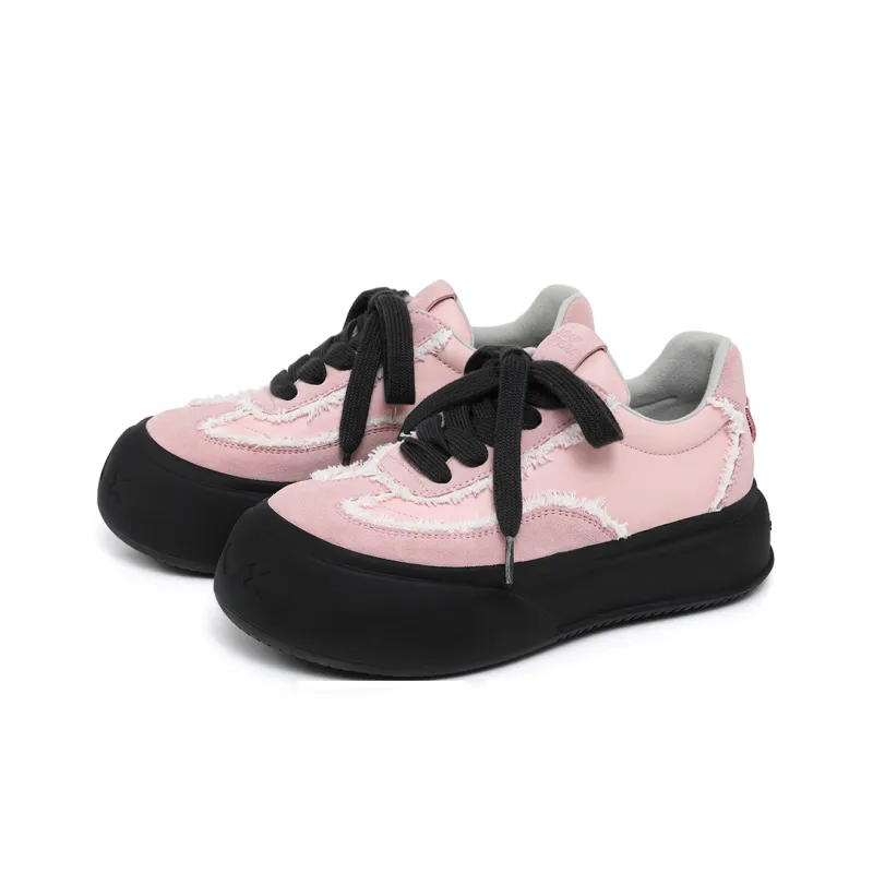 SOAP OPERA Dexun Series Skateboard Shoes Unisex Low Top Black/Pink/White-3