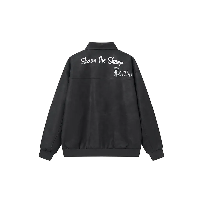 SHAUN THE SHEEP Leather Jacket Unisex-1