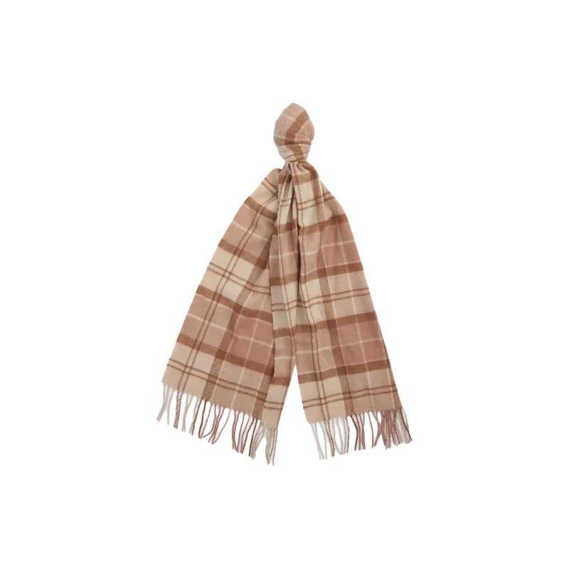 BARBOUR Lambswool Knit Scarves Women's Pink-1
