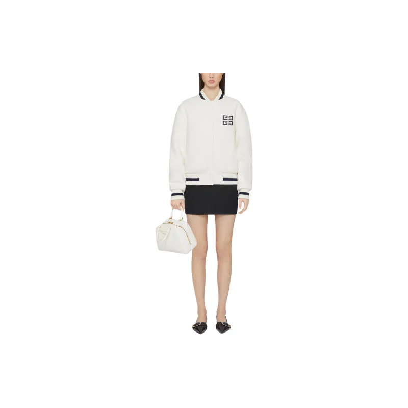 Givenchy Easy Fit Varsity Jacket 'White'-2