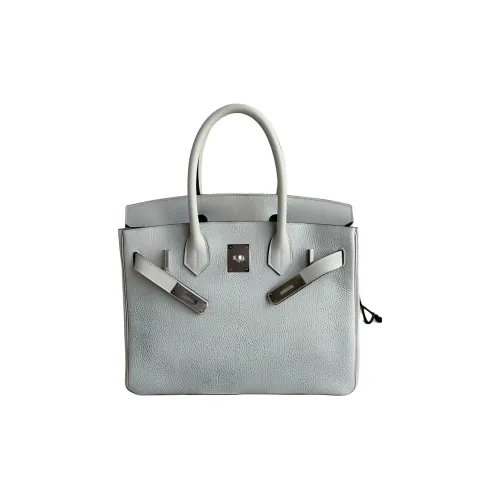 HERMES Birkin Togo Calfskin Birkin Bag Handbags Women's 0W Gray Snow Ice Crystal Gray