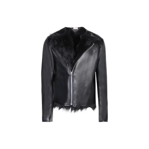 COMME Des GARCONS HOMME PLUS Faux-fur Lining Biker Jacket