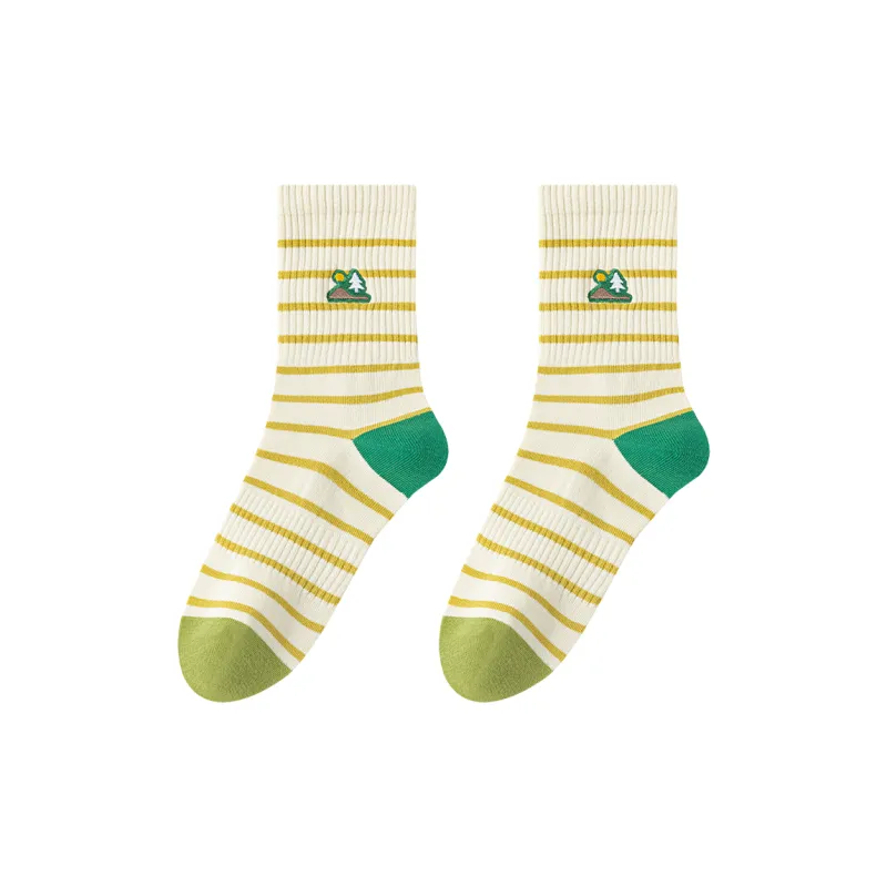 Lan Miao Mid Calf Socks Women's 5 Pack-15