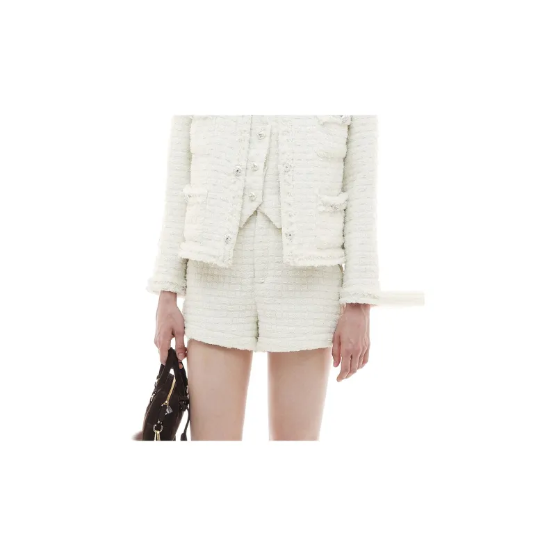 D'zzit Casual Shorts Women's Bleached White-3