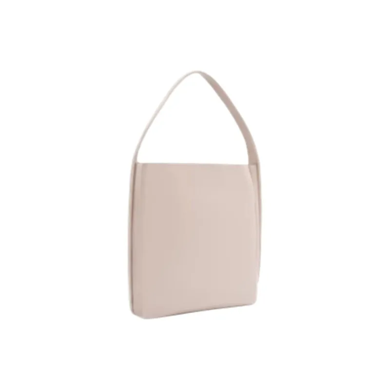 CALVIN KLEIN Synthetic Material Handbag Shoulder Bag Medium Size Women's Litchi White-1
