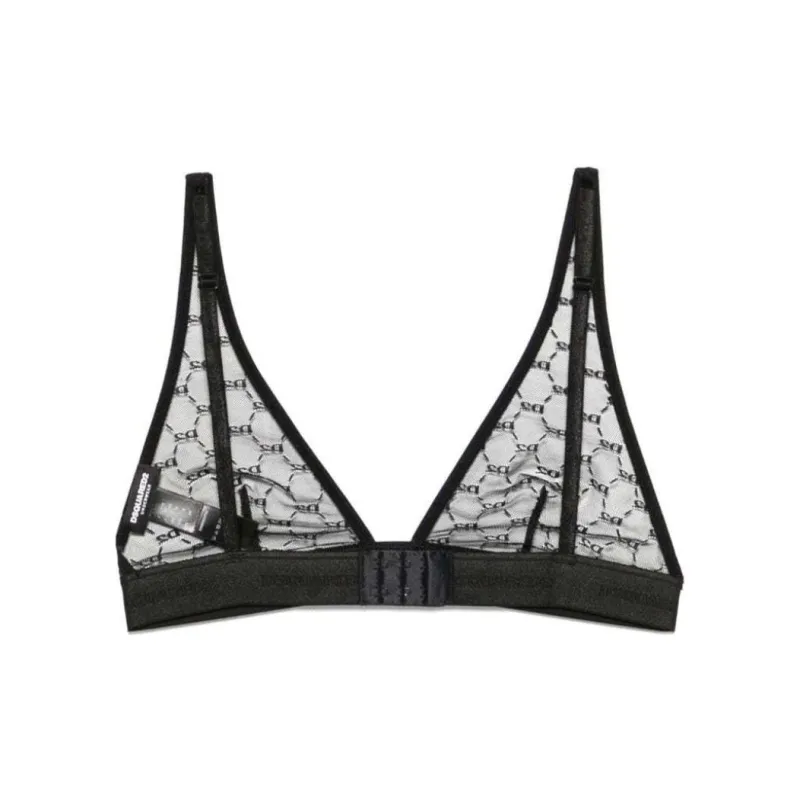 DSQUARED 2 Logo lace Triangle Bra-1