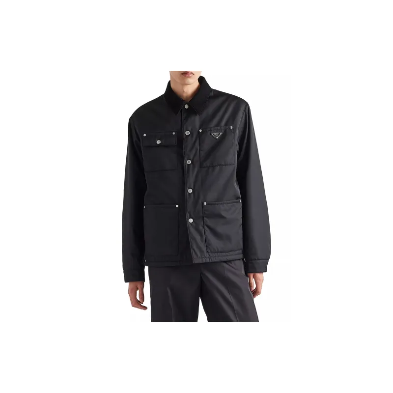 PRADA Puffer Jacket Men's Black-2