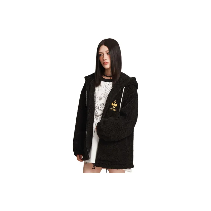 LALABOBO Velvet feel Coat Women's Black-1