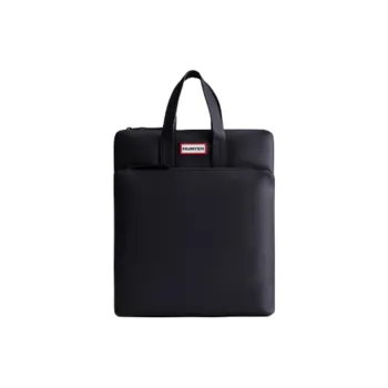 HUNTER Polyester Backpack Handbag Unisex Black