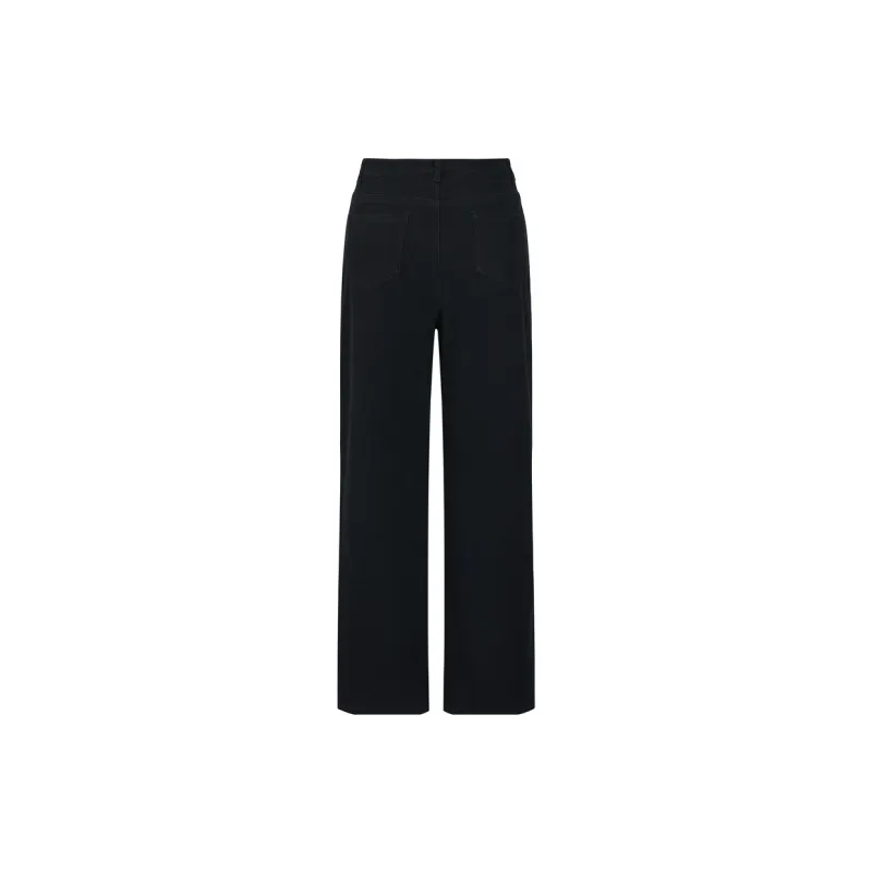 JZ. ANNAKRO Jeans Women's Plain Black-2